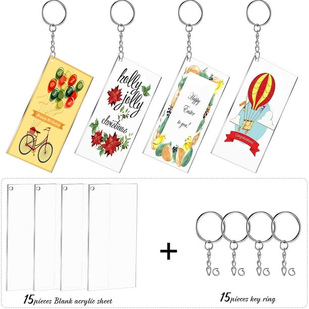 Porte-clés étiquette démontable personnalisé en plastique SAN
