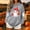 Gray, variant on ZunFeo Womens Hall-oween Ghost Graphic Hoodie Oversized Pullover with Kangaroo Pocket Mint Green,Size 2XL