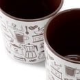 thumbnail image 3 of Mr. Coffee Vintage Brew 4 Piece 18 Ounce Coffee Maker Stoneware Mug Set in Brown, 3 of 5