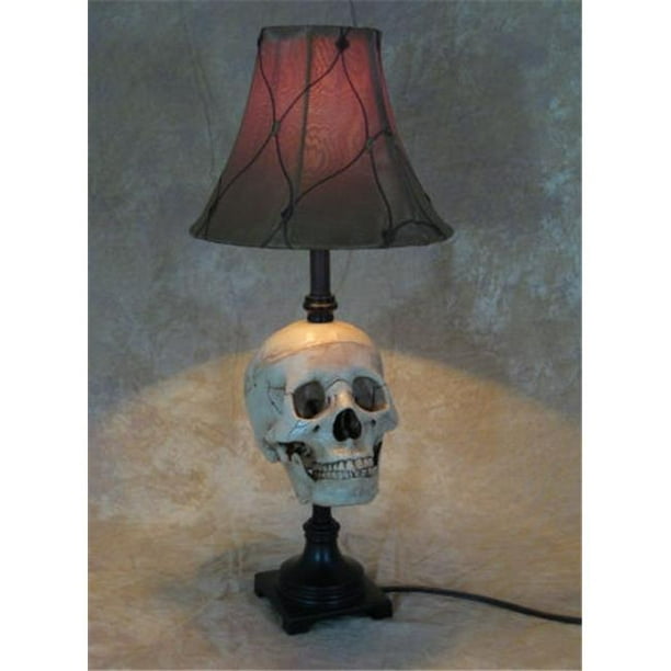 Lampe de Bureau Crâne avec Abat-Jour antique