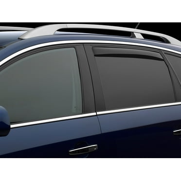 WeatherTech Custom Fit Side Window Deflectors compatible with 2013-2019 Nissan Sentra - Rear Pair, Dark Tint