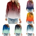 thumbnail image 7 of AnuirheiH Pullover Sweatshirts for Women,Tie Dye Print Womens Pullover Hoodie Long Sleeve Drawstring Tops Loose Casual Sweatshirt for Women(XXXXXL）, 7 of 7