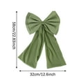 thumbnail image 2 of Yucurem Large Velvet Green Bows Ornaments, 12.6 x 22.8 in Giant Xmas Tree Ribbon Hanging Bows for Christmas Wedding Birthday Party Supplies, 2 of 7