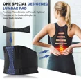 thumbnail image 4 of Breathable Lumbar Support Brace for Men & Women,Lower Back Belt for Lifting,suitable for herniated discs. Fitness weightlifting (black,M), 4 of 6