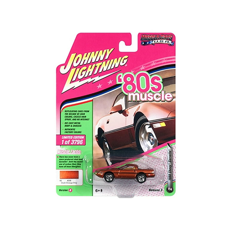 Johnny Lightning 1:64 Scale Bronze 1988 Chevrolet Corvette Diecast