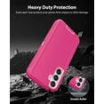thumbnail image 3 of Entronix Heavy Duty Shockproof Case Designed for Galaxy S24 FE, Triple Layer Full-Body Protection, Pink, 3 of 6