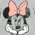 thumbnail image 3 of Disney Minnie Mouse Little Girls Fleece Pullover Hoodie Gray 5, 3 of 5