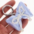 thumbnail image 5 of 2Pcs Artificial Bow Keychain Chic Bag Charm Functional Accessory Bow Pendant With Imitation Keychain Women Backpack Hanging Key Chain Pendant, 5 of 6