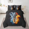 thumbnail image 2 of Erosebridal Melody Saxophone 01,Musical Instrument Bed in a Bag Full size,Abstract Decor,Reversible,Breathable,7-Piece, 2 of 5