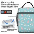 thumbnail image 2 of Unicorn and Rainbow Blue Pattern Insulated Lunch Bag for Men Women,Waterproof Lunch Box for Work,Picnic or Travel,Thermal Insulation,10.63x9.06x3.54 Inches, 2 of 5