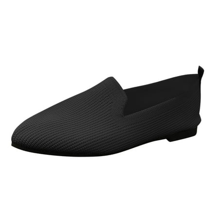 

Sngxgn Women s Flats Dressy Pointed Toe Comfortable Ballet Flats Shoes(Black 7)