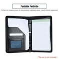 thumbnail image 4 of CNKOO Portable Business Portfolio Padfolio Folder Document Case Organizer PU Leather with Business Card Holder Memo Note Pad, 4 of 6