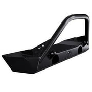 Poison Spyder Brawler Lite Front Bumper with Shackle Tabs and Brawler Bar (Black) - 17-59-010DBP1