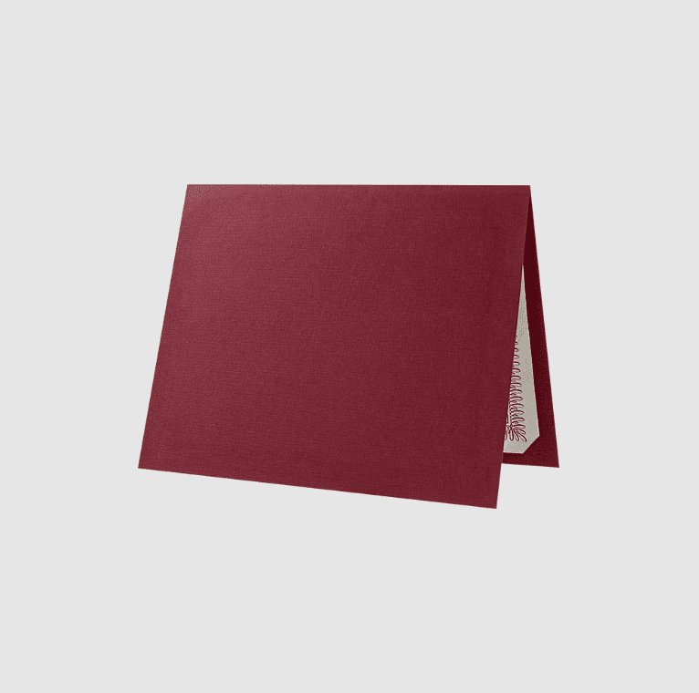 LUXPaper Certificate Holders for 8 1/2 x 11 Documents, 100 lb, Burgundy Linen, 100 Pack, Holder Size 9 1/2 x 12