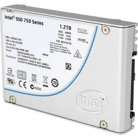 Intel - SSDPE2MW012T4X1 - Intel 750 1.20 TB 2.5 Internal Solid State Drive - U.2 (SFF-8639) - 2.44 GB/s Maximum Read