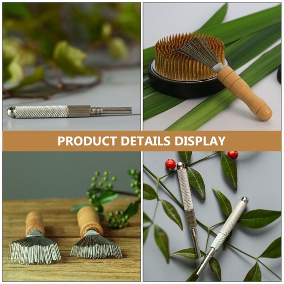 Yuangui Flower Tools Kenzan Holder Tool Arrangement Needle Ikebana Japanese Arranger Metal Fixedspiky Arranging Pin Floral