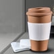 thumbnail image 5 of 9 Uds funda de silicona para tazas soporte antideslizante para tazas soporte para tazas de café de cerámica blanco, 5 of 5