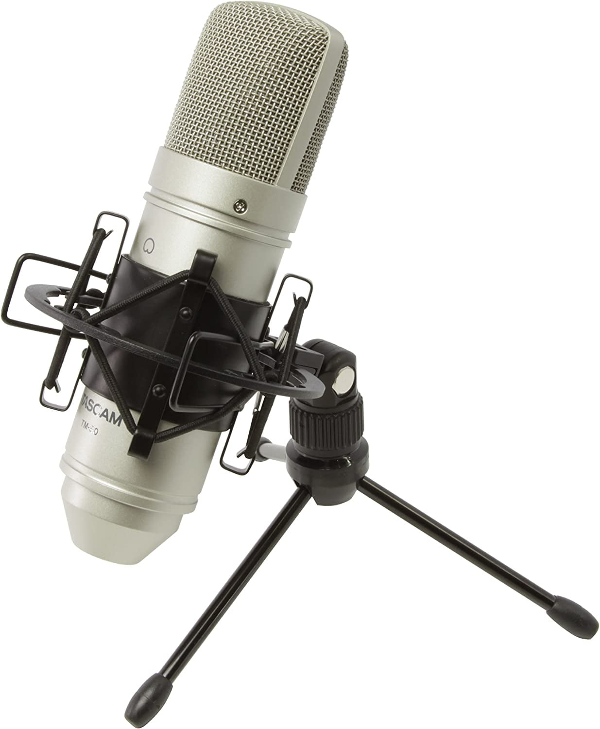 TM-80 Large Diaphragm Condenser Microphone Silver for Home Recording Streaming Singing