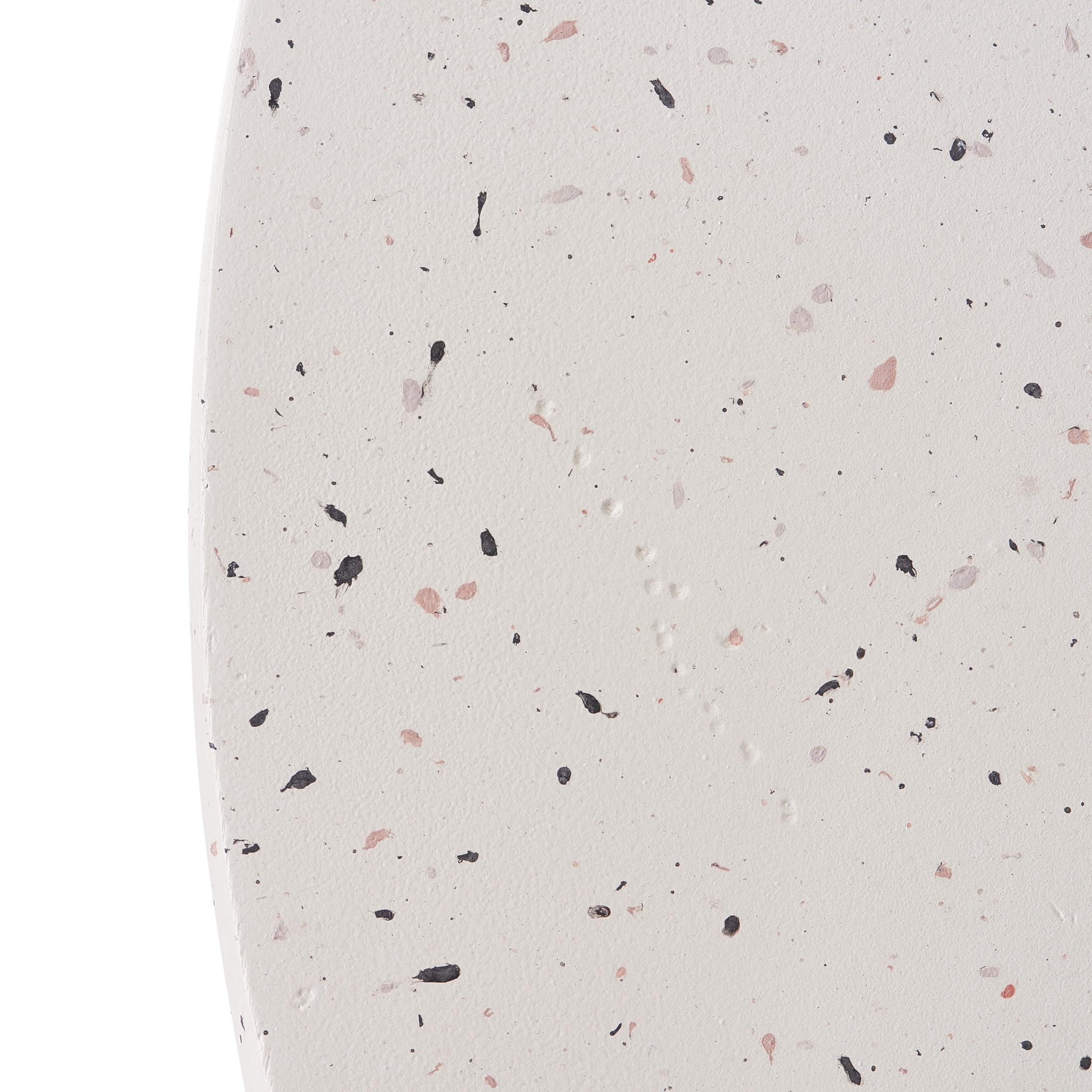 Christopher Knight Home 27.5" Round MGO Coffee Table, Indoor/Outdoor Modern Accent Table, Terrazzo White Finish