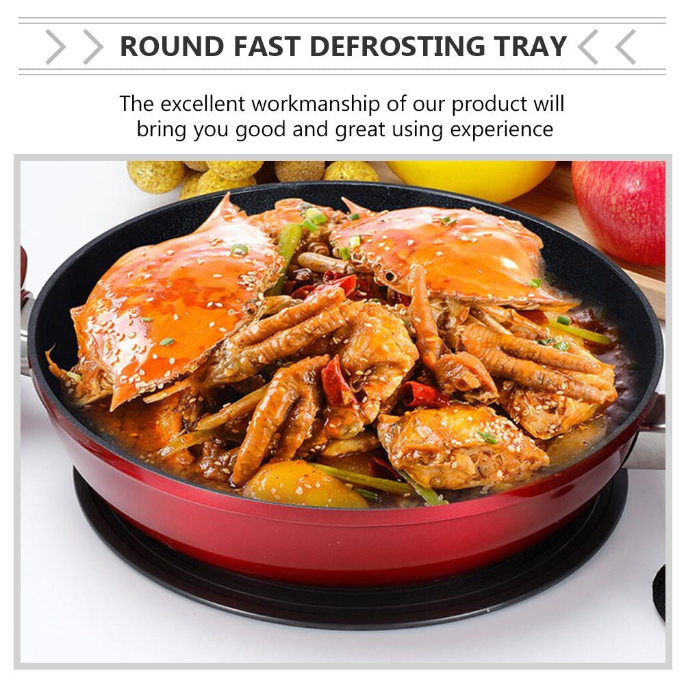 Soimiss Black Aluminum Heat Diffuser Cooking Plate for Kitchen and Even Heat Distribution 24cm