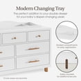thumbnail image 4 of Evolur Changing Tray in Weathered White, Space Saver, 4 of 6