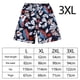 thumbnail image 3 of Pantalones cortos de playa para hombre, bañador de cinco puntos para vacaciones, compras, rastreo de ríos Negro Blanco XXXL, 3 of 9