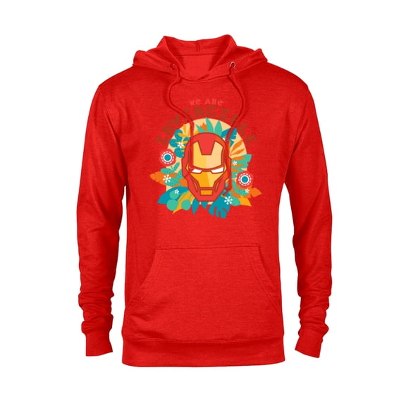 Marvel We Are Groot Iron Man We Are Invincible - Pullover Hoodie for Adults - Customized-Red