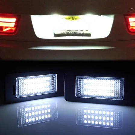 LUOLAX 24 LED License Plate Light for BMW 1/3/5/X 135i 325i 328i 335i 528i 535i 6500K