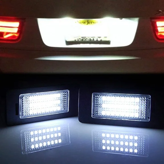 LUOLAX 24 LED License Plate Light for BMW 1/3/5/X 135i 325i 328i 335i 528i 535i 6500K