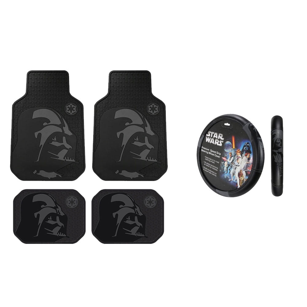 Star Wars Darth Vader 2 Front Vinyl Floor Mats And Rear Star Wars Darth Vader 2 Front Vinyl Floor Mats And Rear With Wheel Cover Com