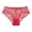 Red, variant on Women's Panties Ladies' Lace Pure Desire Seamless Transparent Lace Pure Crotch Plus Plus Oversized Triangle Panties Red L