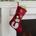 thumbnail image 2 of Personalization Mall Candy Cane Snowman Embroidered Christmas Stockings, 2 of 3