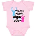 thumbnail image 3 of Inktastic Gender Reveal Will It Be a Little Buck or Doe? Girls Baby Bodysuit, 3 of 5