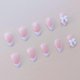 thumbnail image 5 of Uñas postizas adhesivas DAJIJIYOU de 24 piezas con diseño de lazo y punta francesa, 5 of 7