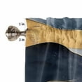 thumbnail image 4 of Blue Gold Gray Marble Valances for Windows Farmhouse Kitchen Curtains Valances Rod Pocket Valance Curtains for Kitchen Windows Modern Abstract Mountain Art Window Valances for Bathroom 54"x18", 4 of 6