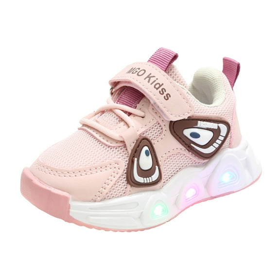 Staki Sneakers for Toddler Girls Kids Sparkling Shoes Girls Light up Sneakers Flashing Sneakers for Gift(,)