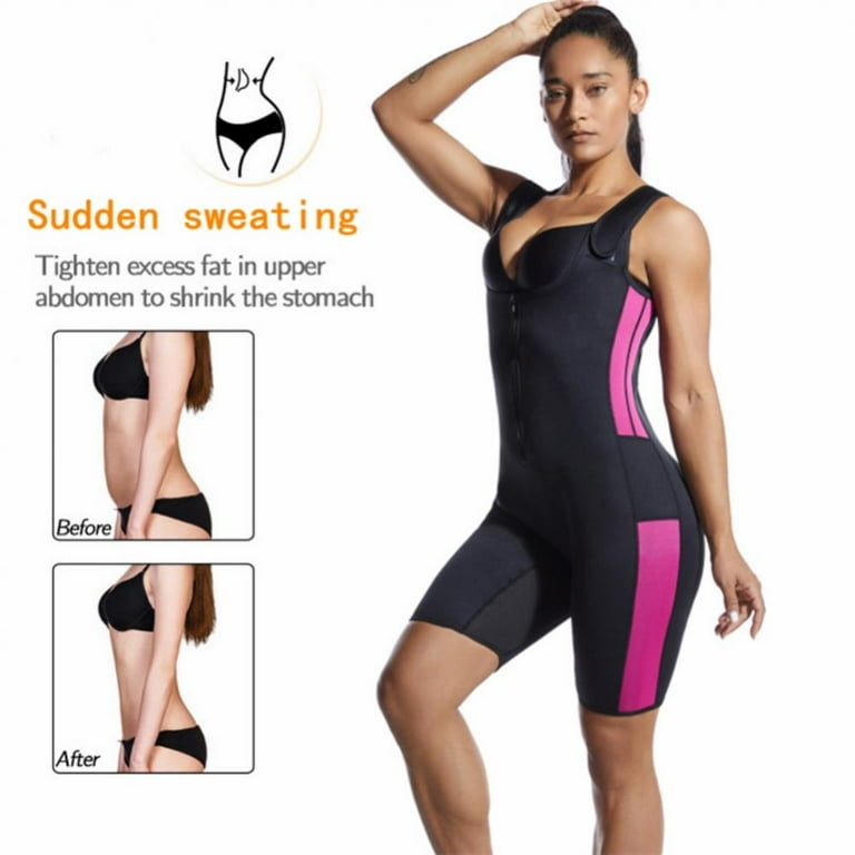 Women s Sauna Bodysuit Loss Fat Sweating Full Body Shapewear Waist Trainer Adjustable Straps Skinny Fitness Shaping Jumpsuit