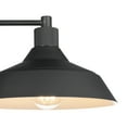 thumbnail image 2 of Globe Electric Matte Black White Interior Outdoor Indoor Wall Sconce, 2 of 8