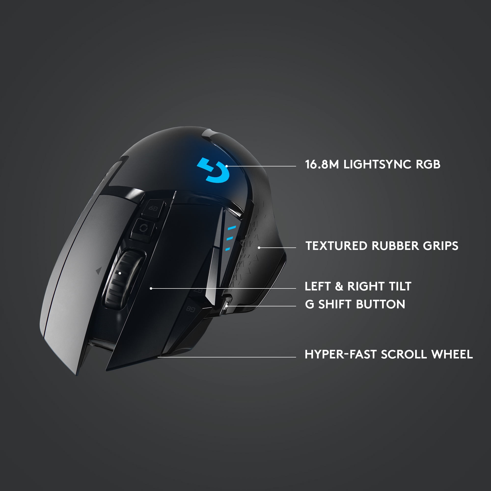 Derved fællesskab forbundet Logitech G502 LIGHTSPEED Wireless Gaming Mouse, HERO 25K Sensor, 25,600  DPI, RGB, Adjustable Weights, 11 Programmable Buttons, Long Battery Life,  On-Board Memory, PC / Mac - Walmart.com