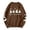 Brown, variant on Fall Womens Sweatshirts, for Her Spooky Vibes Ghost and Bat Lettering Casual Sweatshirt for Pumpkin Patch Trip and Everyday Wear Loose Fit