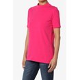 thumbnail image 3 of TheMogan T-Shirt à Manches Courtes Col Montant pour Femmes en Coton Extensible Ajusté, 3 of 7