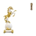 thumbnail image 1 of Estatua de caballo, figura de escritorio, miniatura, casa de muñecas, reloj de suelo, reloj clásico de abuelo, resina, material PLA, adecuado para reg, 1 of 8