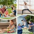 thumbnail image 6 of Picnic Blanket Waterproof 80"x60" Large Outdoor Foldable Green Geometry Thicker Machine Washable Beach Blanket Waterproof Picnic Mat Portable for Picnics, Camping, 6 of 6