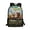 Alpaca Sunflower Field, variant on Cartoon Cat Orange Ears Polyester Backpack, Rich Texture Student Bookbag 17 Inch Side Mesh Pockets School Backpack for Vacation Travel