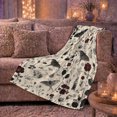 thumbnail image 6 of Gothic Botanical Moths Wildflowers Vintage Design, Mystical Celestial Art Scene, Warm Flannel Blanket for Sunroom and Reading Nook, Celestial Art Lovers Housewarming Gift, Celestial Home Decor, 6 of 9