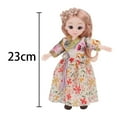 thumbnail image 4 of Kokiya 23cm BJD Doll with Dress & Shoes Removable Joints with Hair and Makeup Face Full, 4 of 4