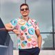thumbnail image 4 of Balery Cupcakes and Donuts Camisa Polo de Hombre con Estampado, de Manga Corta y Tejido Medio, Camisa Tipo Golf Polo-4X-Large, 4 of 6