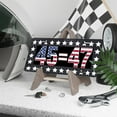 thumbnail image 3 of License Plate, Peace sign Grim Reaper Design Decorative Front,Personalized Stainless Steel License Plate Cover For Men Women,12.2" X 6.2", 3 of 6