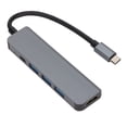 thumbnail image 2 of Hub USB C 5 en 1, Ultra alta definición, velocidad de transferencia de 5Gbps, carga PD, adaptador de concentrador USB C a Ethernet para viajes en casa y oficina, 2 of 5