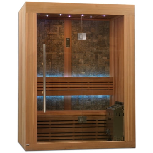 Dynamic Infrared 2 3 Person Traditional Steam Sauna Walmart Com Walmart Com